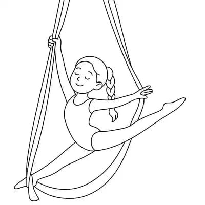 Acrobat Performing Kleurplaat