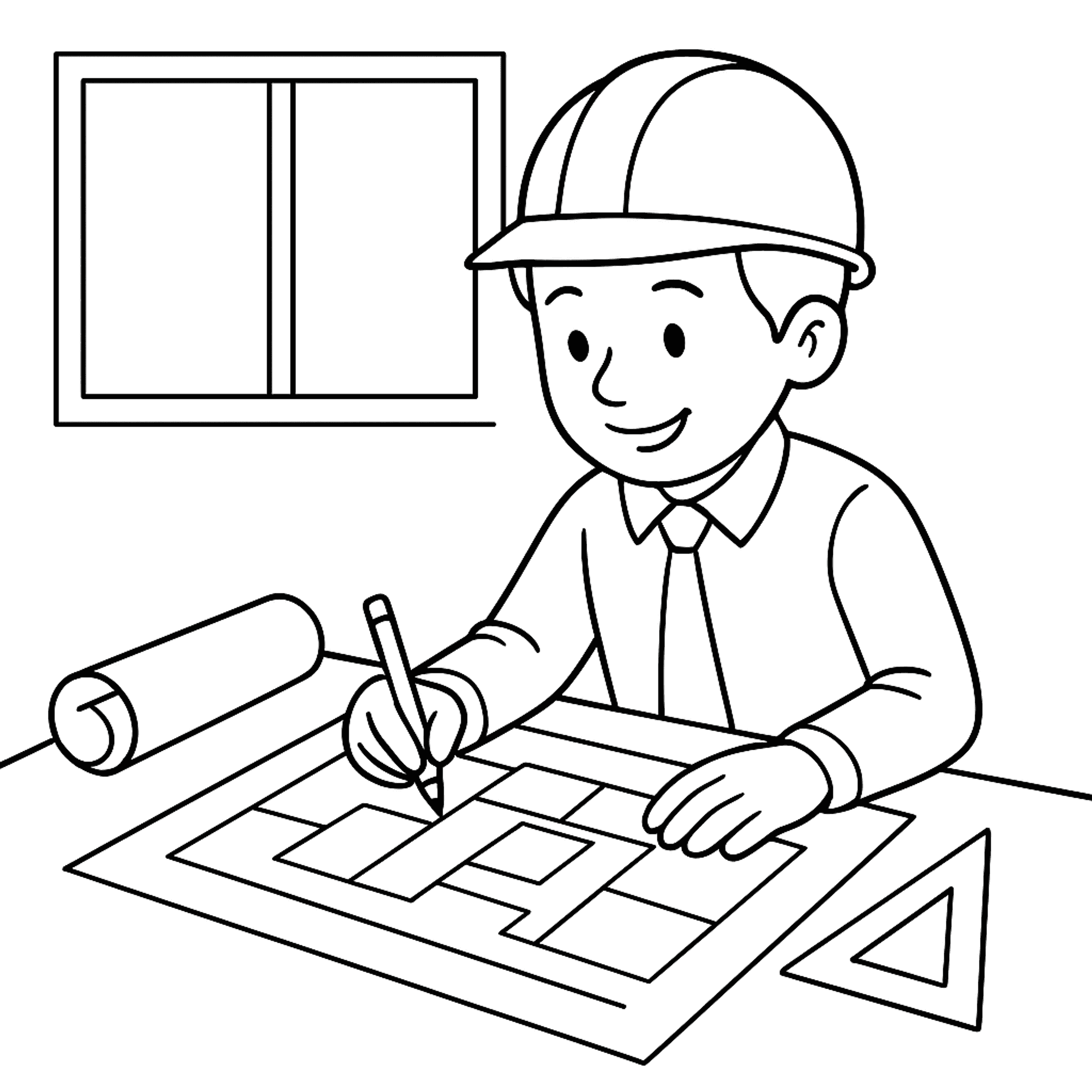Architect Kleurplaat