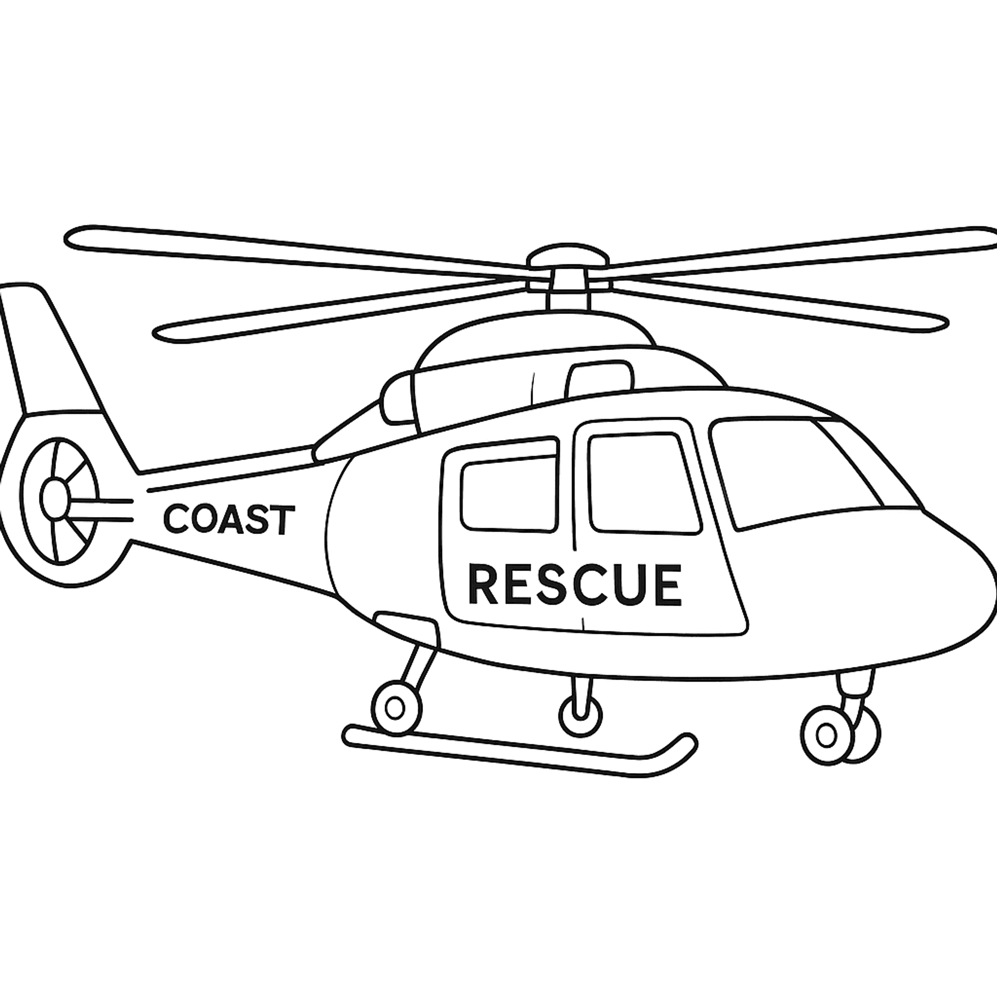 Coast Guard Kleurplaat