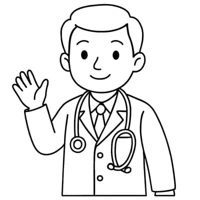 Dokter Kleurplaat
