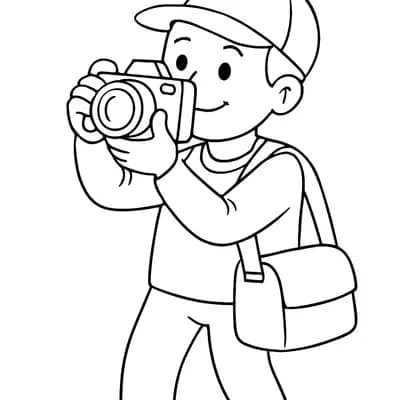 Fotograaf Kleurplaat