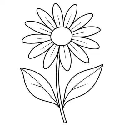 Rudbeckia Kleurplaat