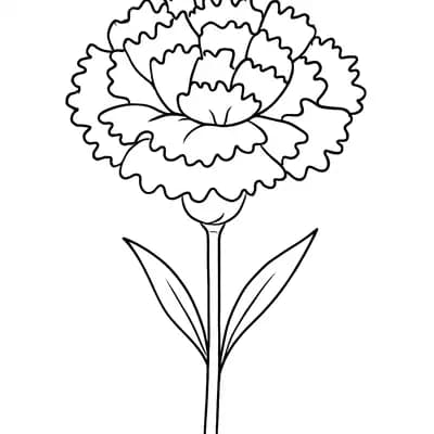 Anjer Kleurplaat