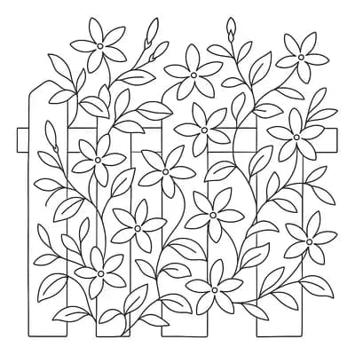 Jasmine Vine Kleurplaat