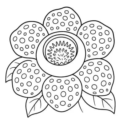 Rafflesia Largest Kleurplaat