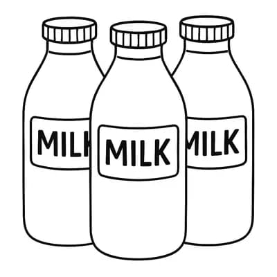 Dairy Farm Milk Kleurplaat