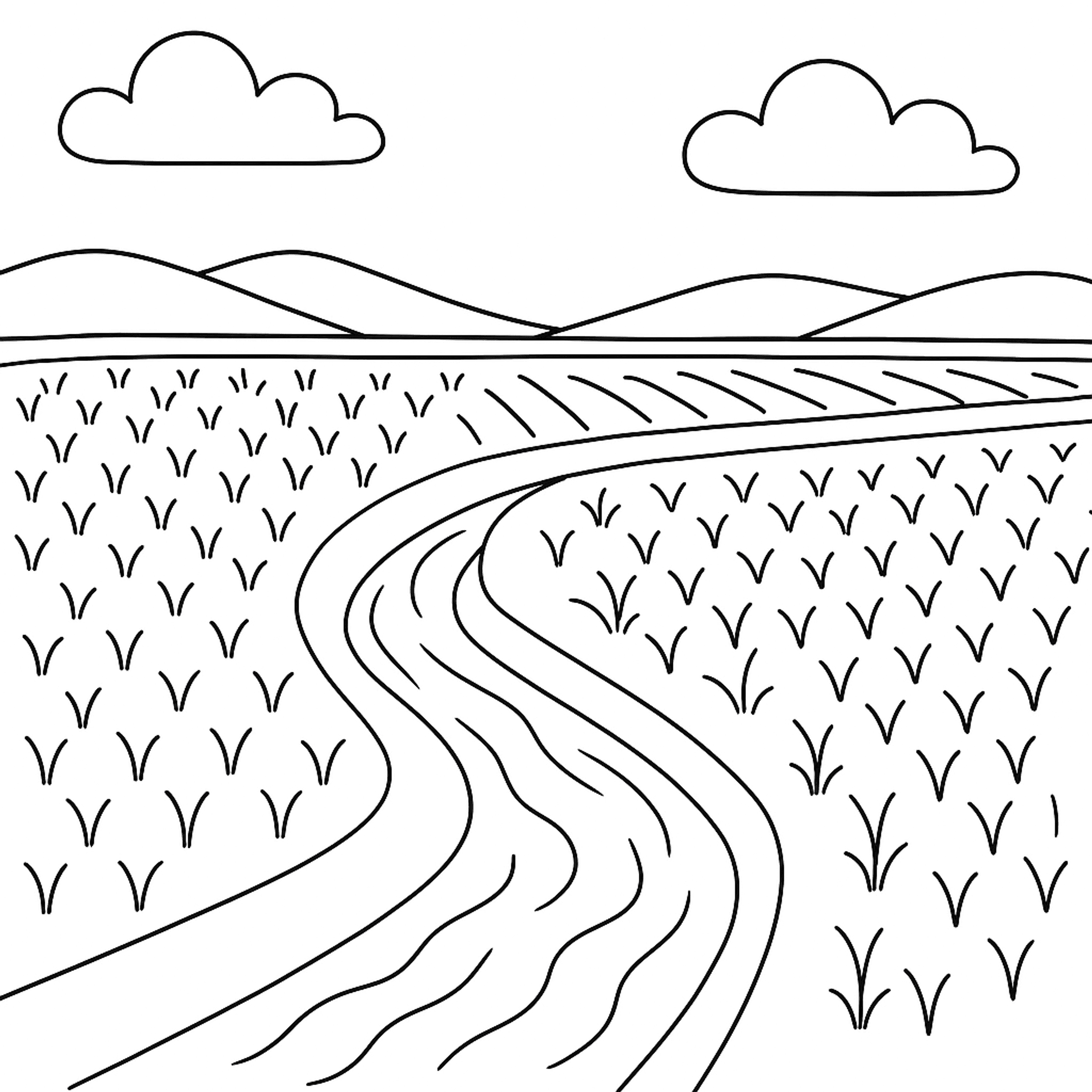 Irrigation Canal Kleurplaat