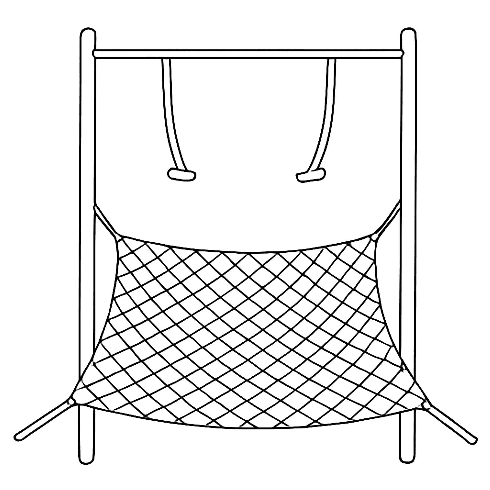 Circus Trapeze Net Kleurplaat