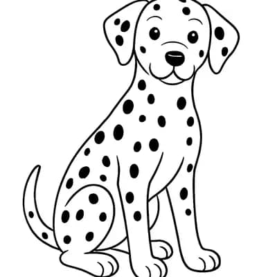 Dalmatier Kleurplaat