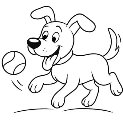 Hond Kleurplaat