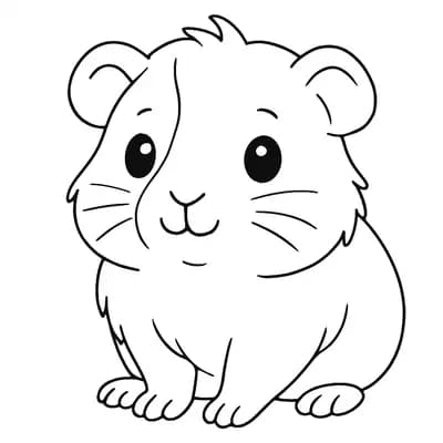 Cavia Kleurplaat