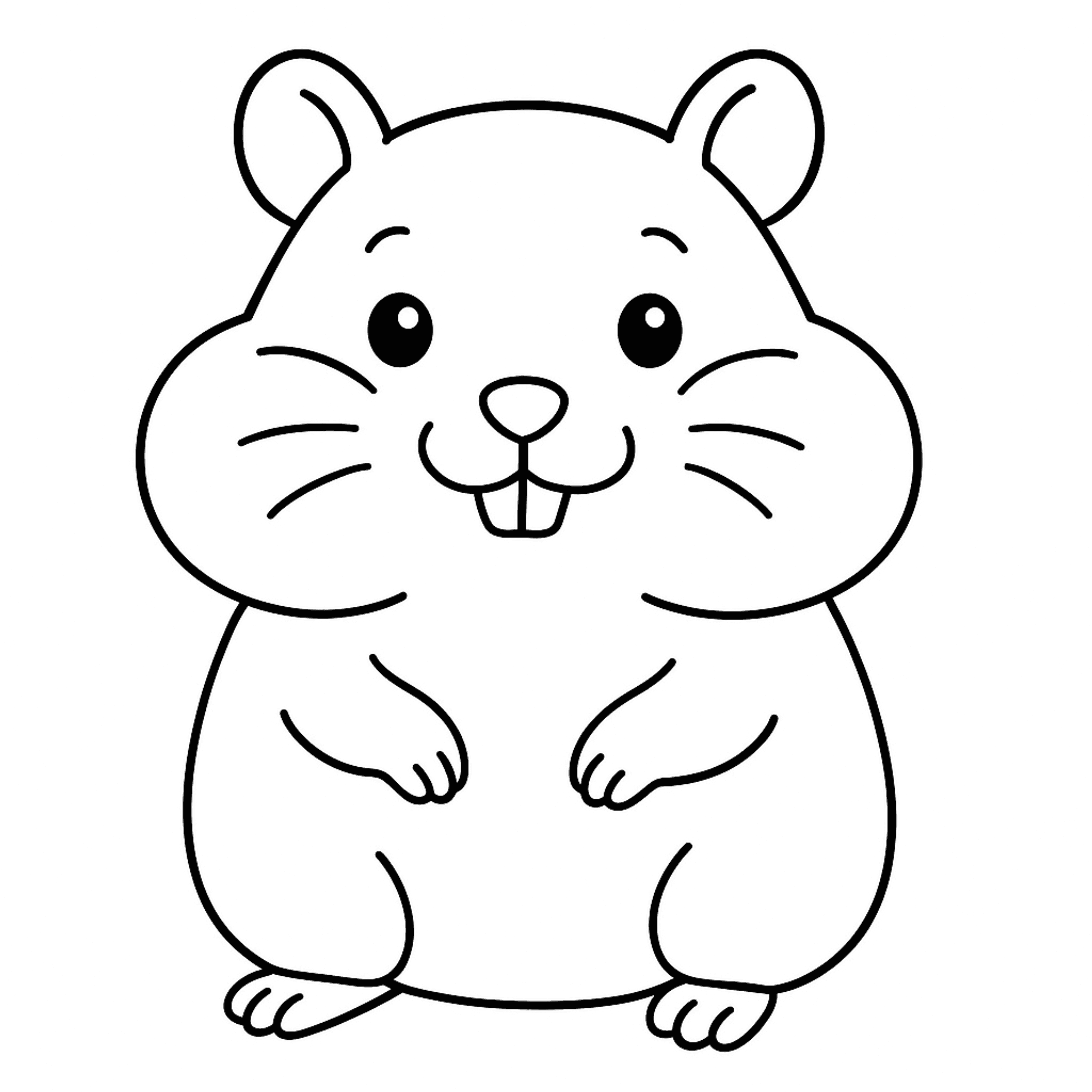 Hamster Kleurplaat