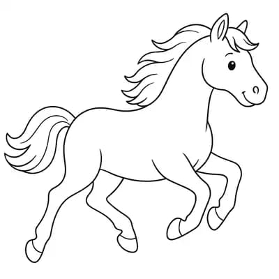 Paard Kleurplaat