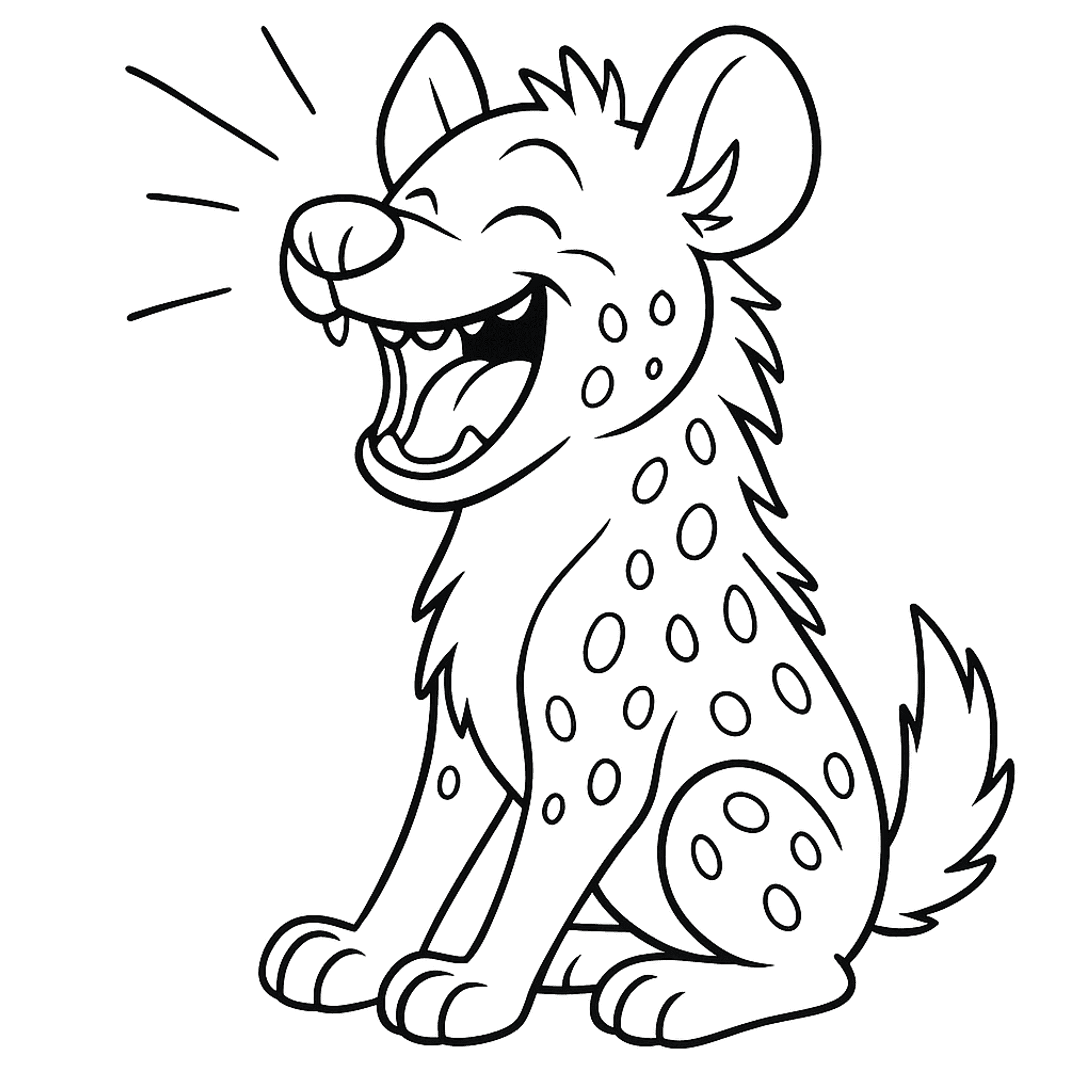Hyena Kleurplaat