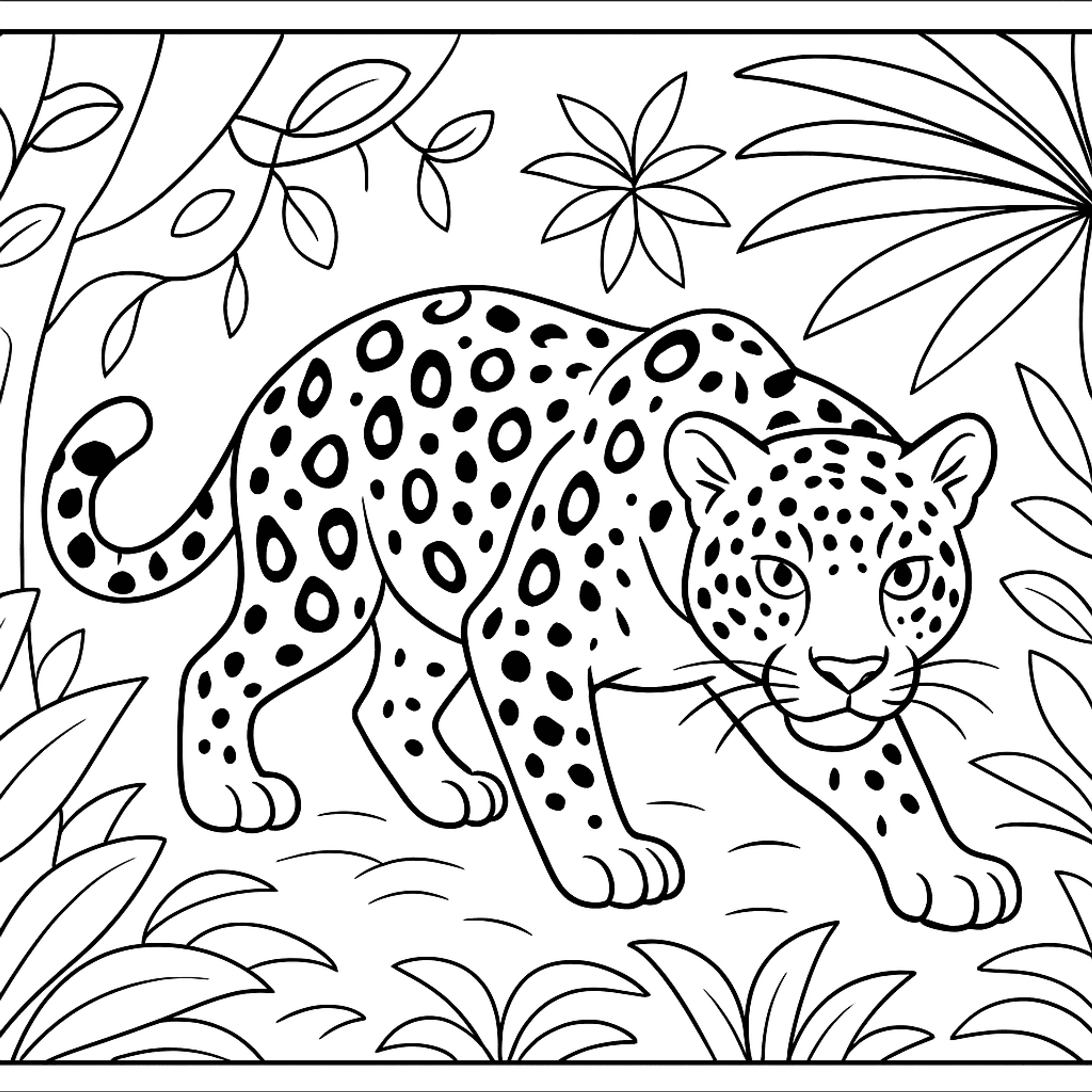 Jaguar Kleurplaat