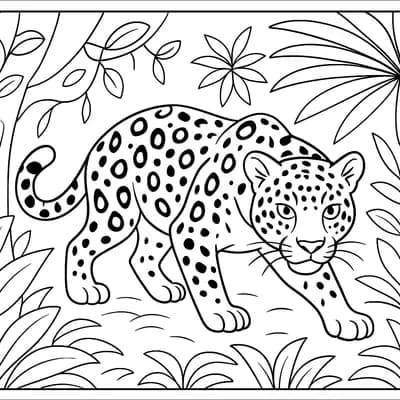 Jaguar Kleurplaat