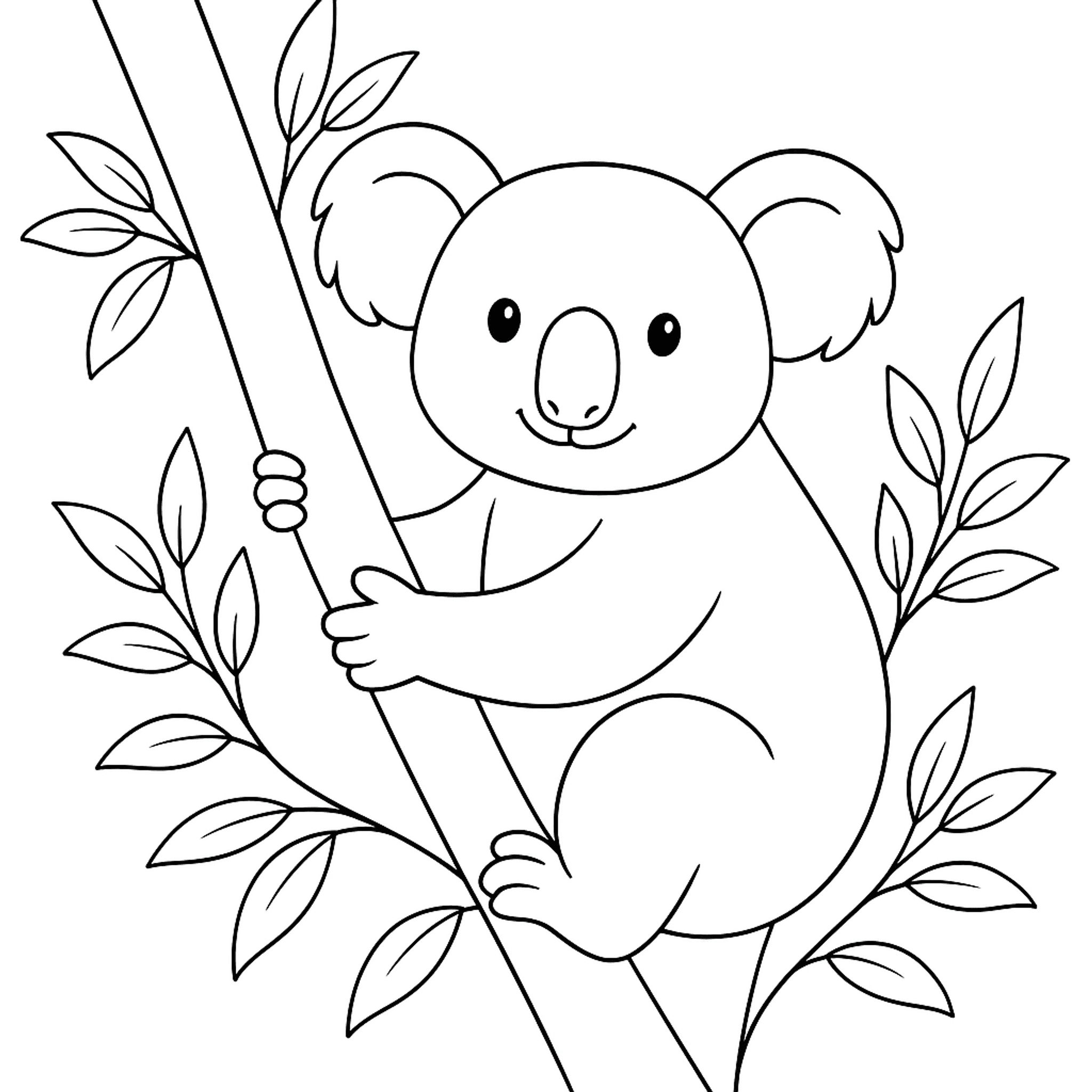 Koala Kleurplaat