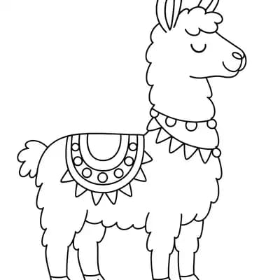 Lama Kleurplaat