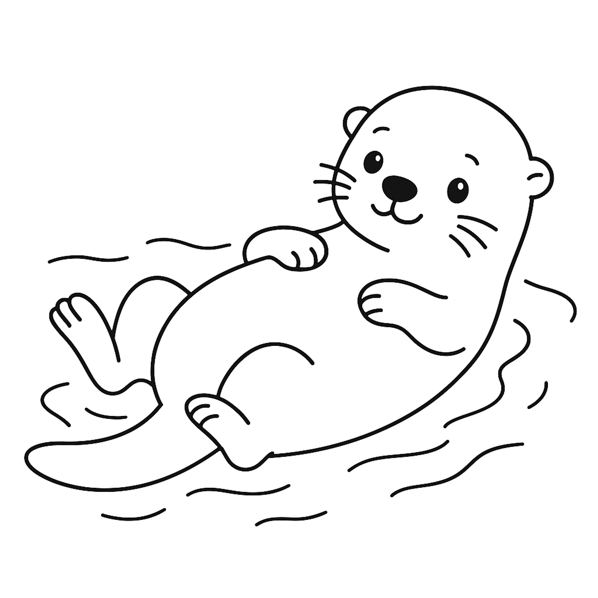 Otter Kleurplaat