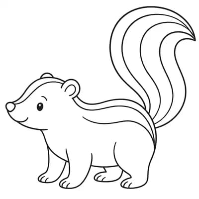 Stinkdier Kleurplaat