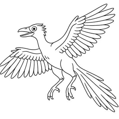 Archaeopteryx Kleurplaat