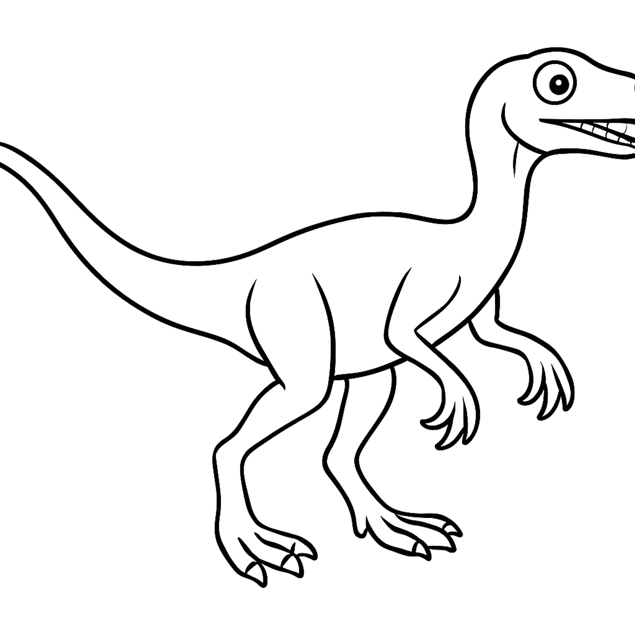 Compsognathus Kleurplaat