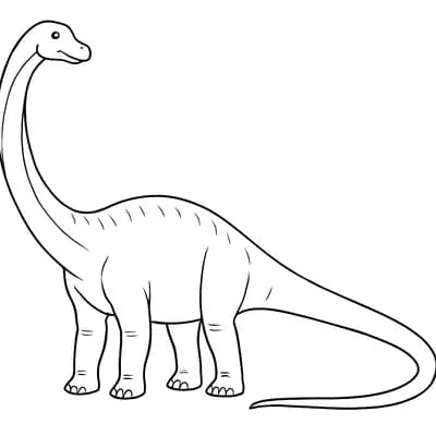 Diplodocus Kleurplaat