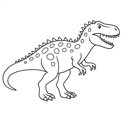 Giganotosaurus Kleurplaat
