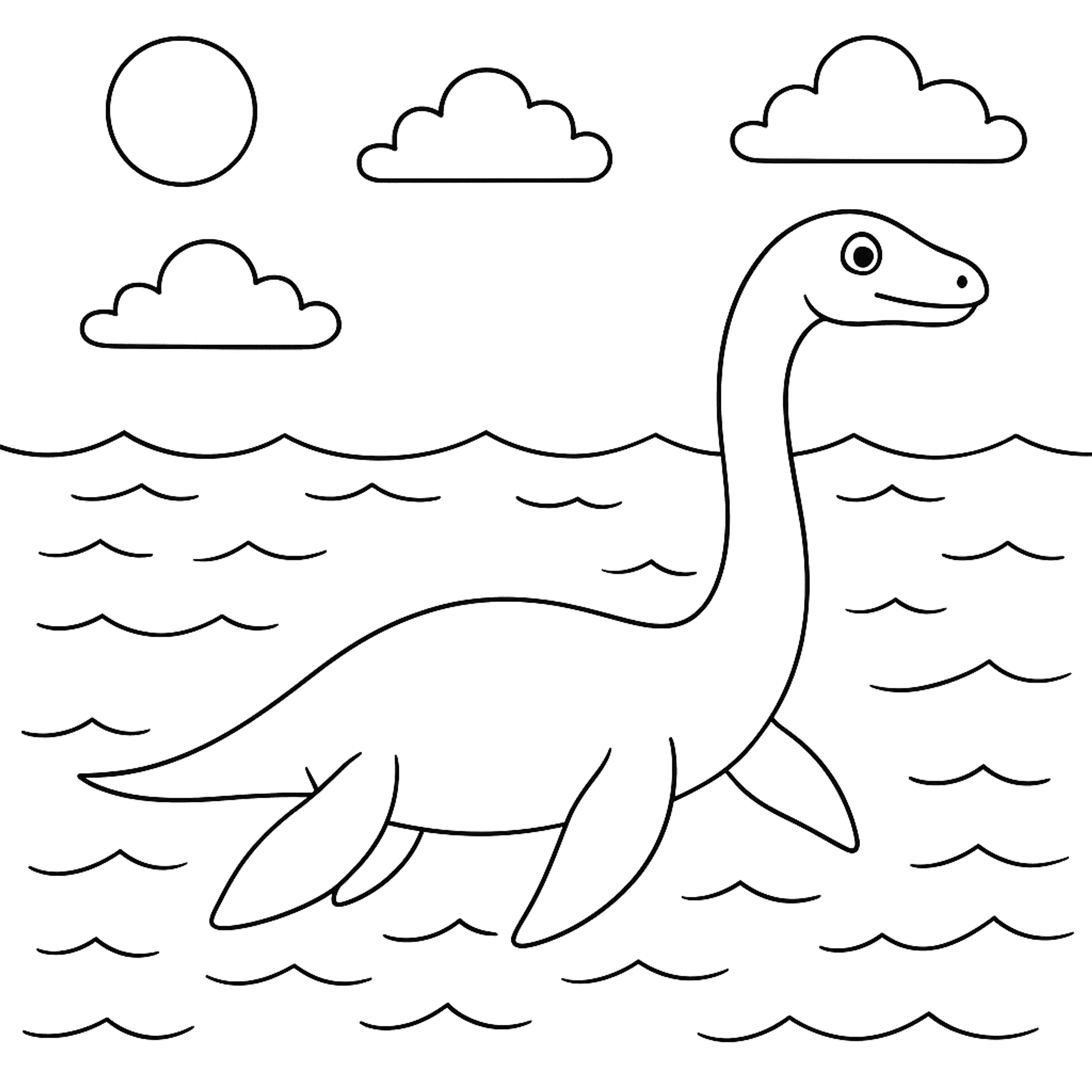 Plesiosaurus Kleurplaat
