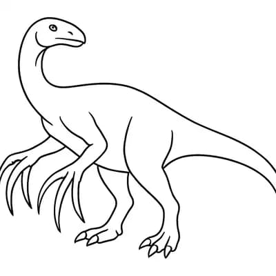 Therizinosaurus Kleurplaat