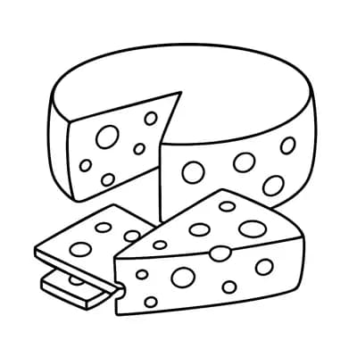 Kaas Kleurplaat