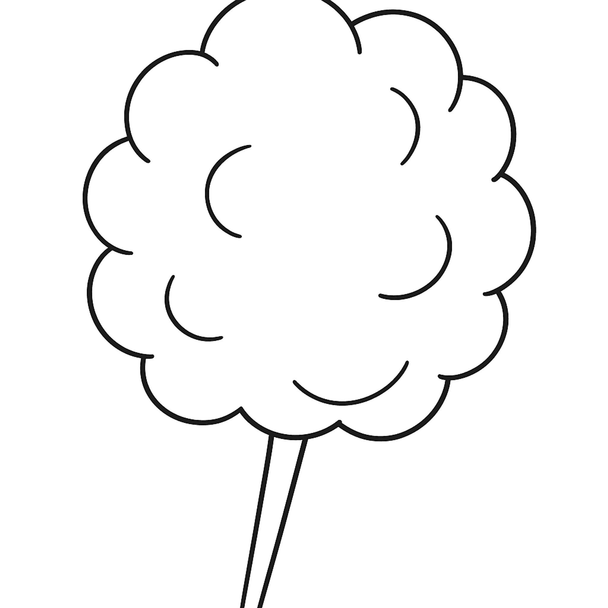 Suikerspin Kleurplaat