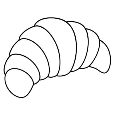 Croissant Kleurplaat