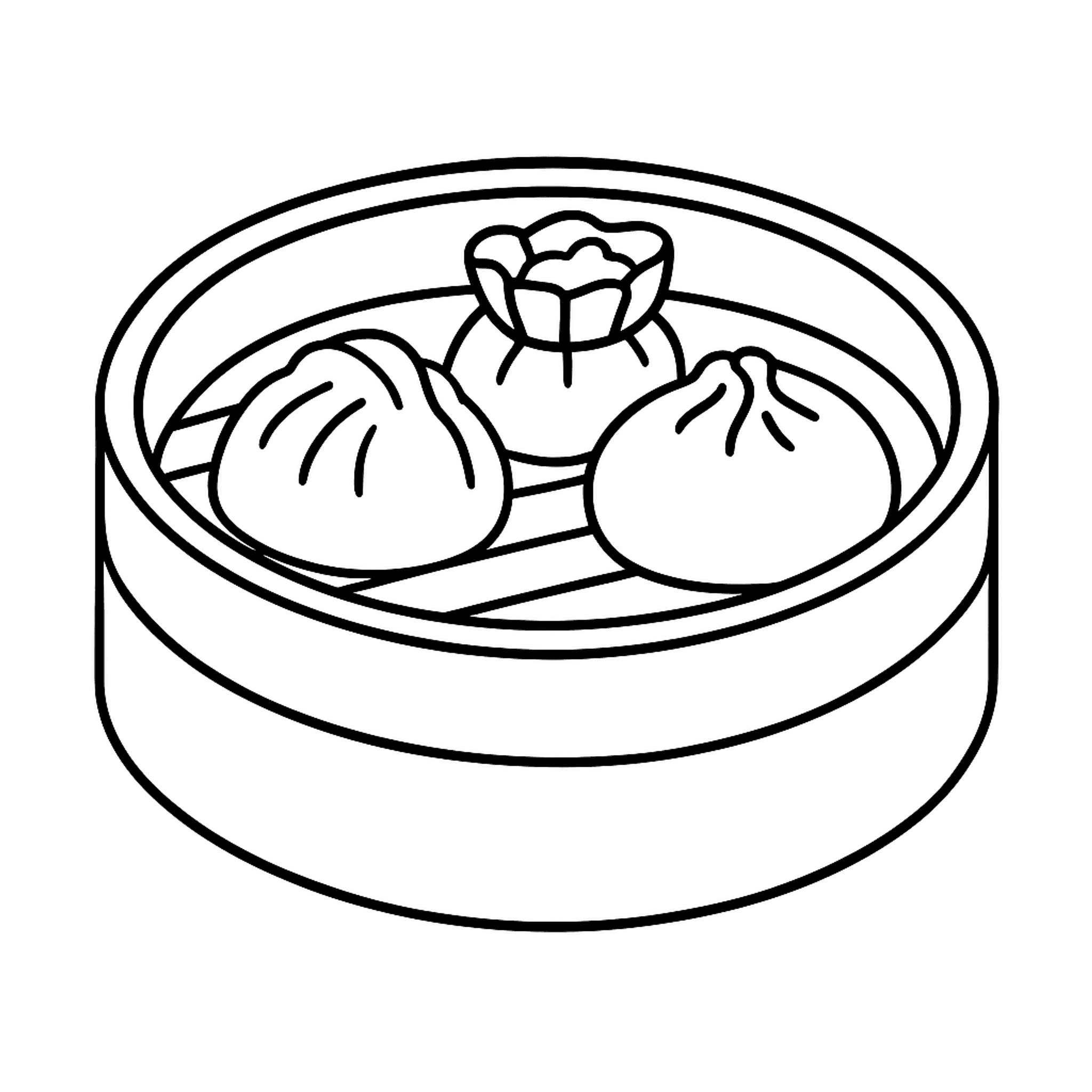 Dumplings Kleurplaat