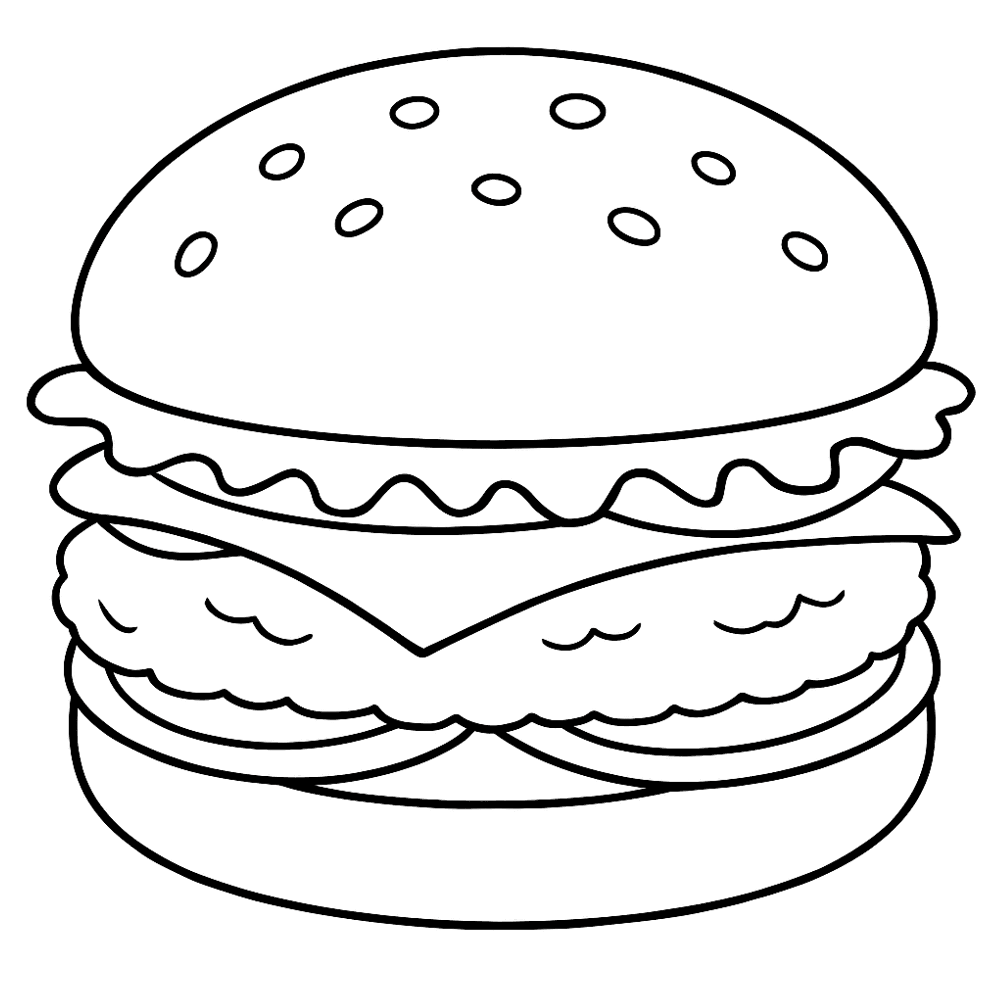 Hamburger Kleurplaat