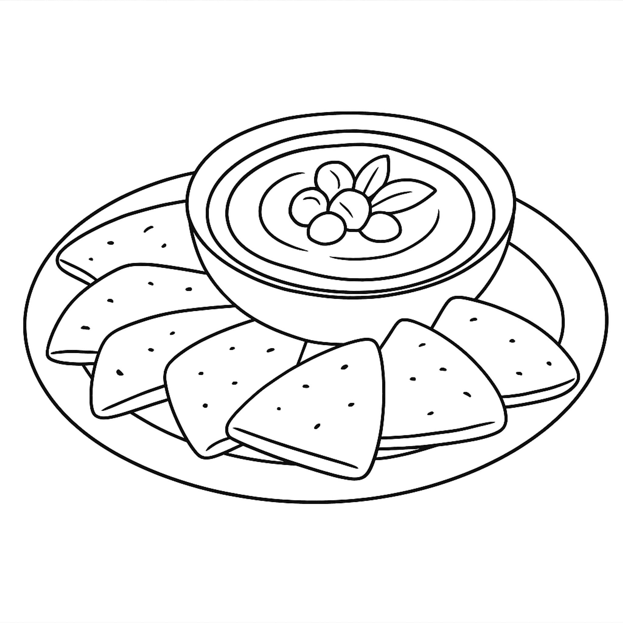 Hummus And Kleurplaat
