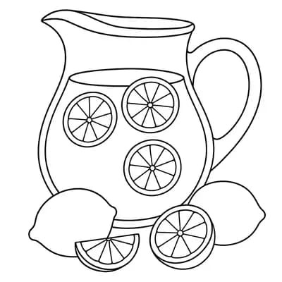 Limonade Kleurplaat
