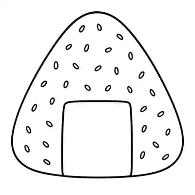 Onigiri Kleurplaat