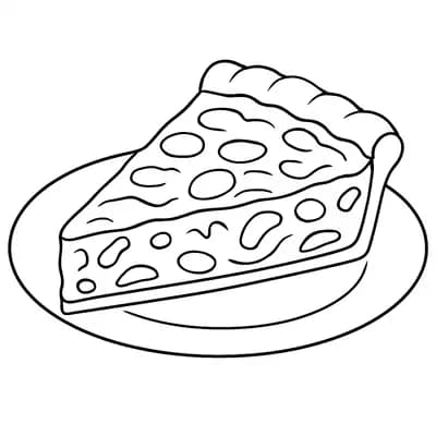 Quiche Lorraine Kleurplaat