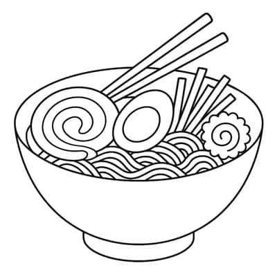 Ramen Kleurplaat