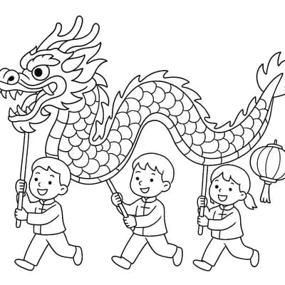 Chinees Nieuwjaar Kleurplaat