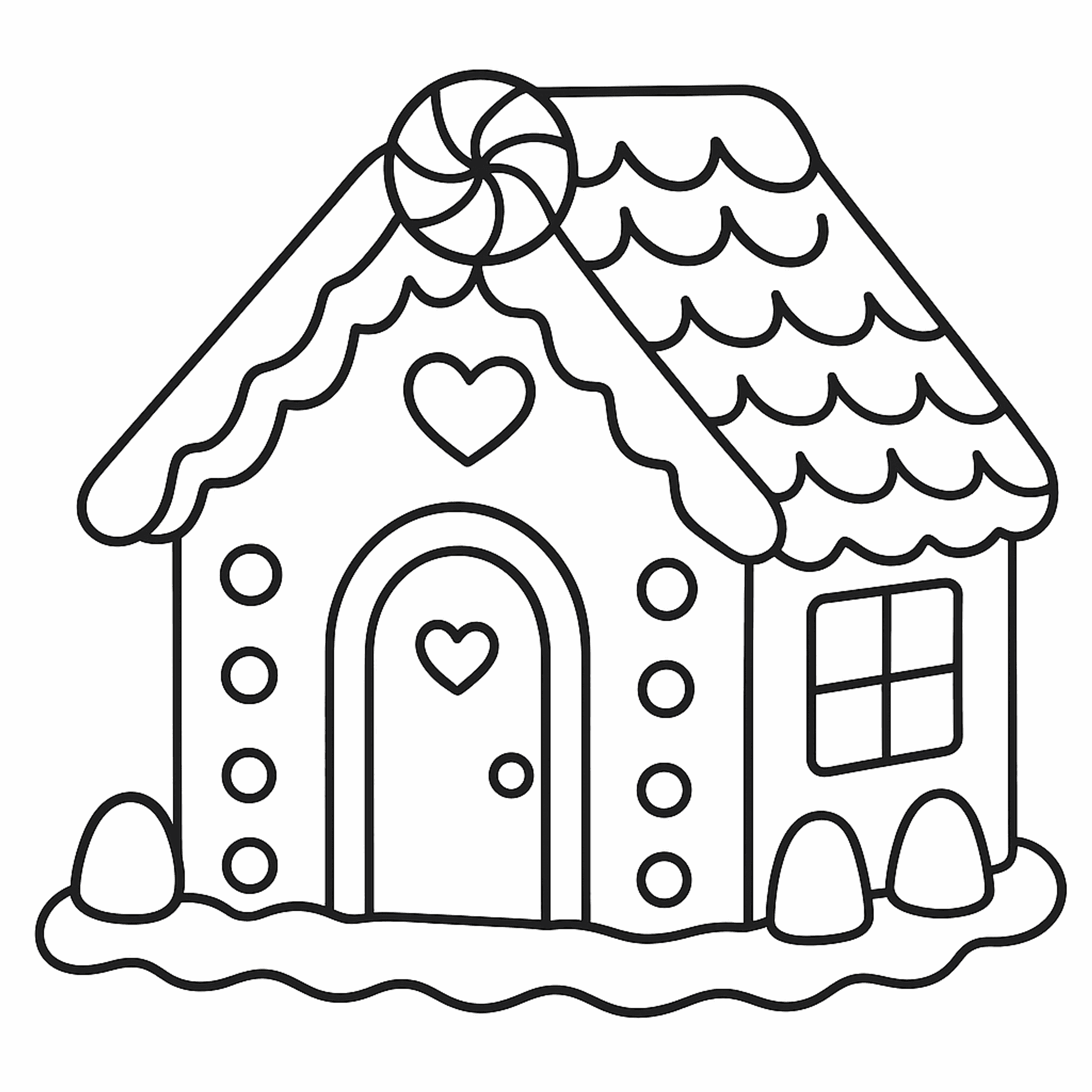 Peperkoekhuis Kleurplaat
