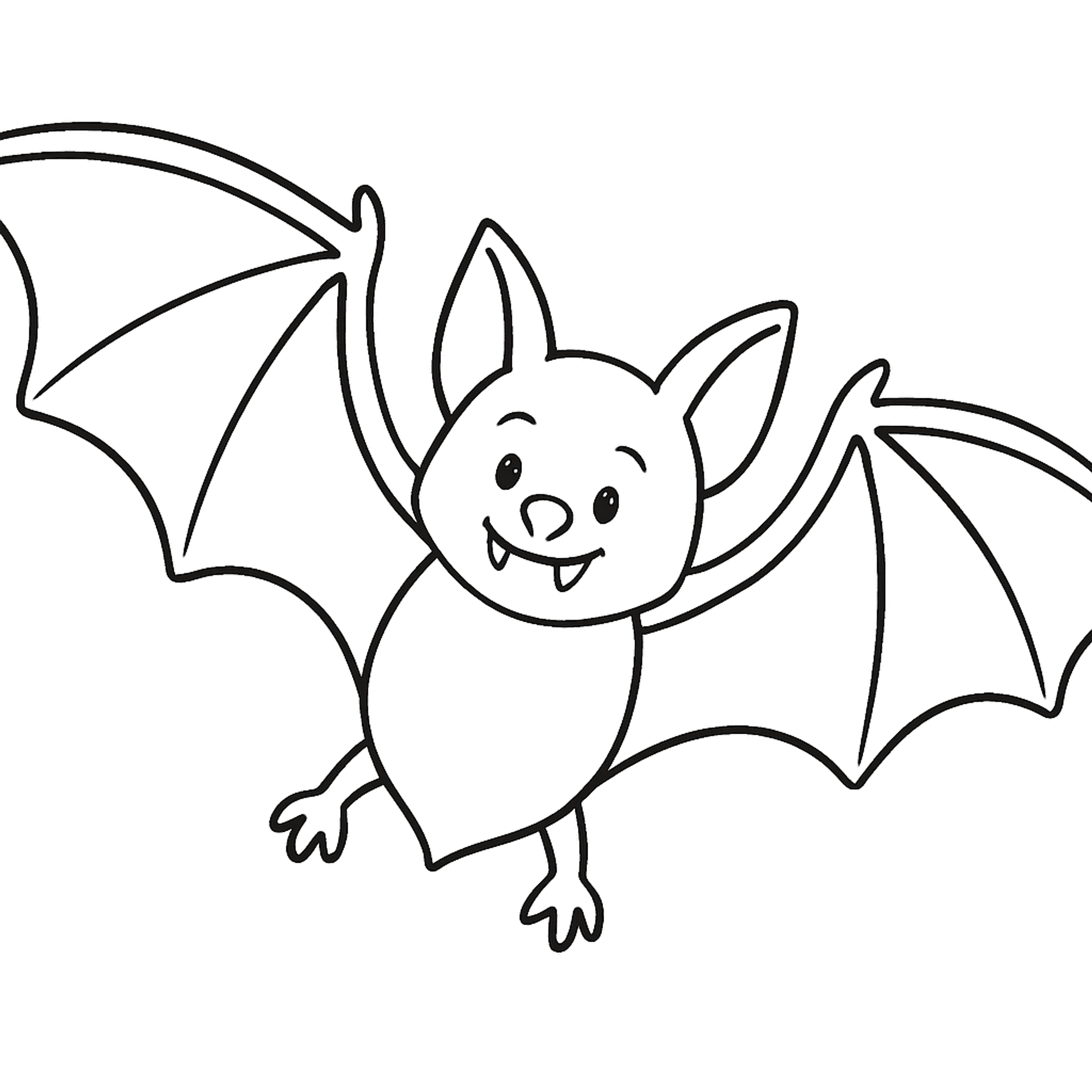 Halloween Vleermuis Kleurplaat