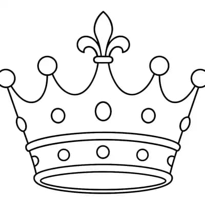 Koningsdag Kroon Kleurplaat