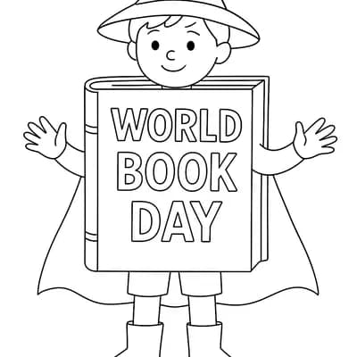 World Book Kleurplaat