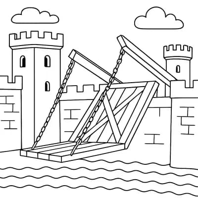 Ophaalbrug Opent Kleurplaat
