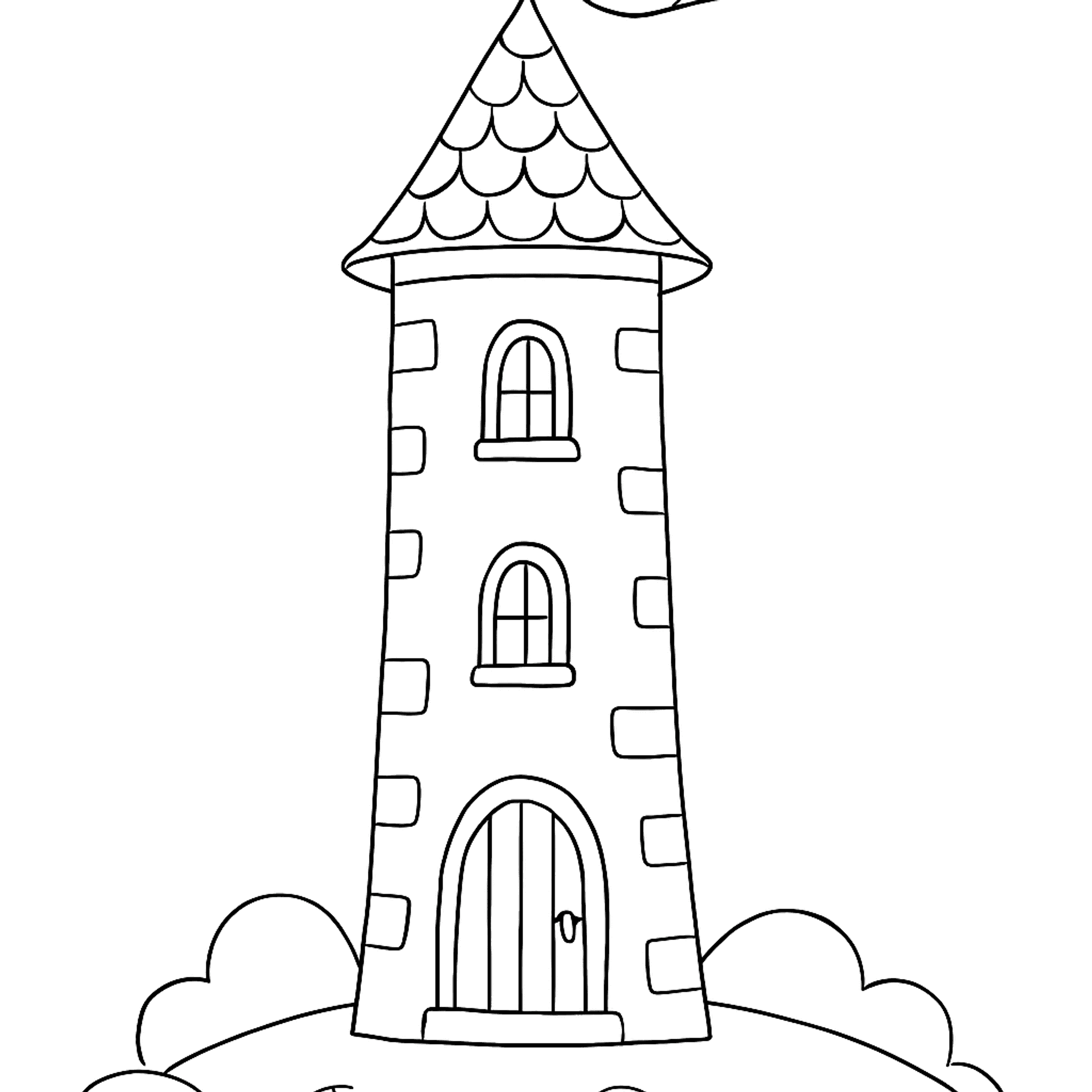 Sprookjestoren Kleurplaat