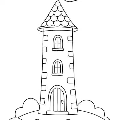 Sprookjestoren Kleurplaat