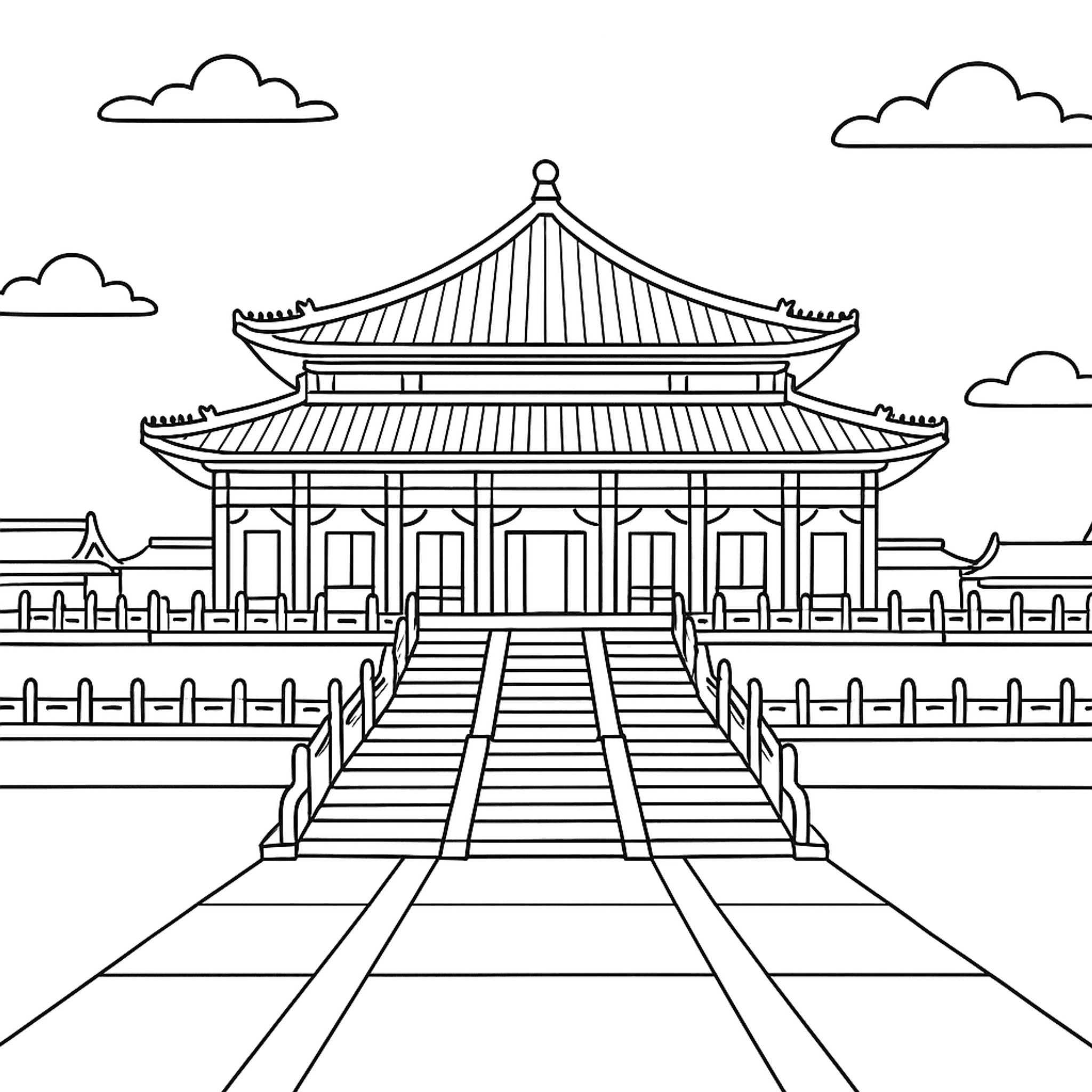 Forbidden City Kleurplaat