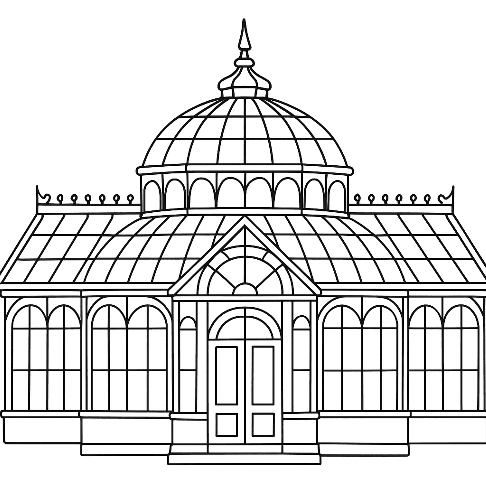 Greenhouse Conservatory Kleurplaat